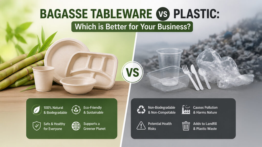 Bagasse Tableware vs Plastic
