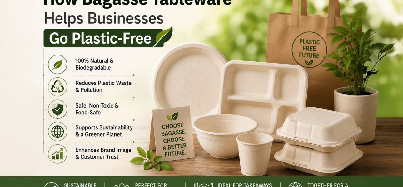 How Bagasse Tableware Helps Businesses Go Plastic-Free